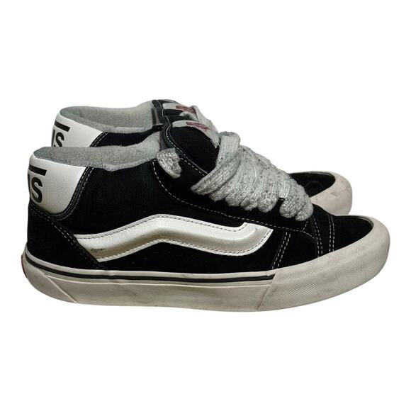 Vans Sk8-Hi Black MTE Mid Suede Canvas Women's 7.5 Skate Shoes Retro Sneakers - Picture 1 of 8